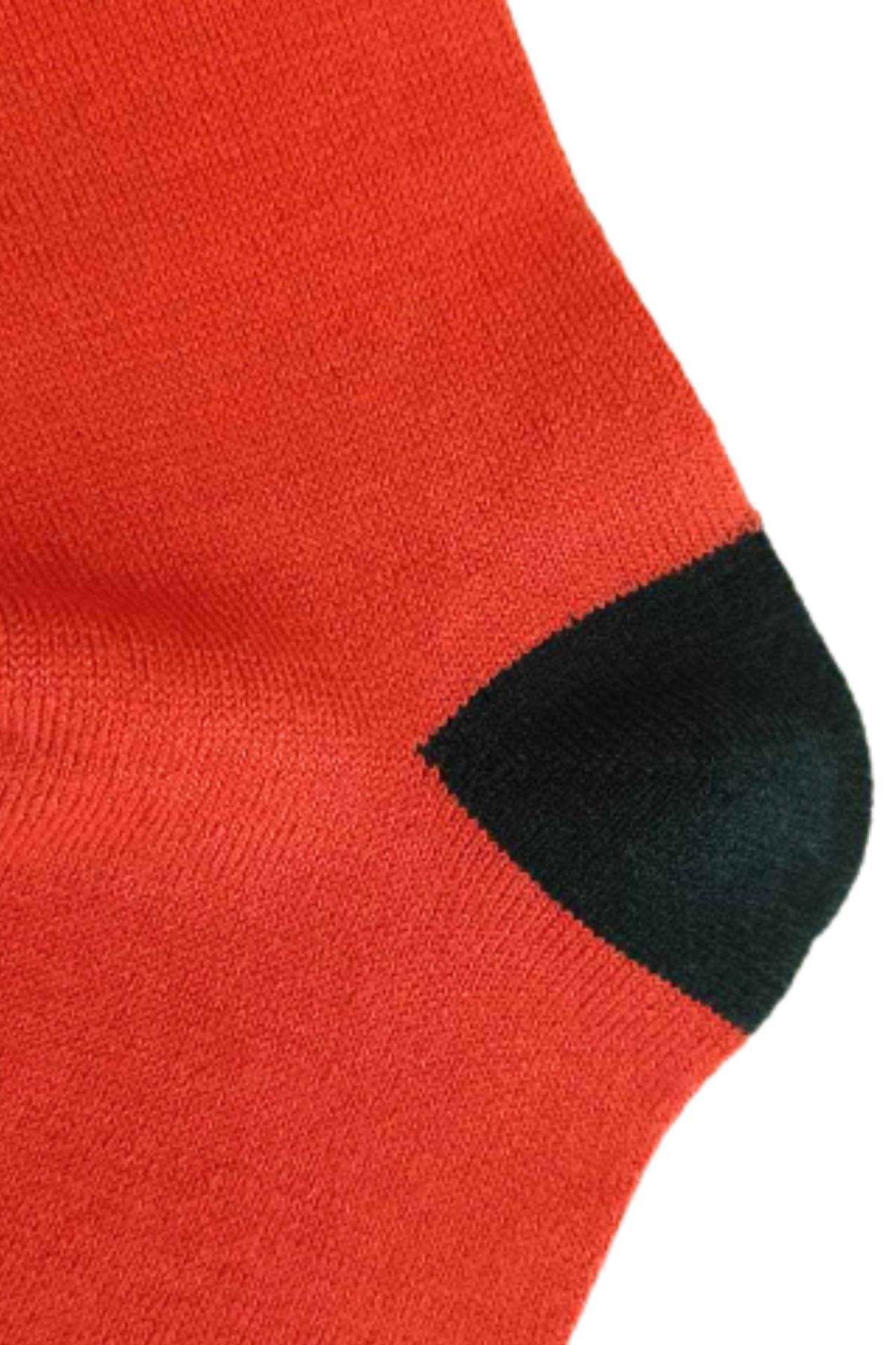 Orange & Grey Wool Blend Colorblocked Warm Fashion Socks | Men  